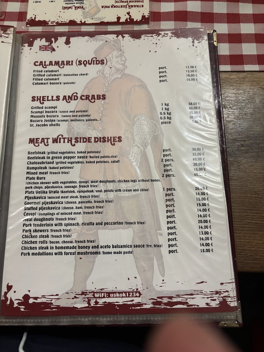 Restaurant Uskok Menu - Image 3