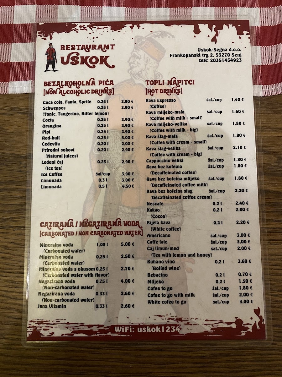 Restaurant Uskok Menu - Image 6